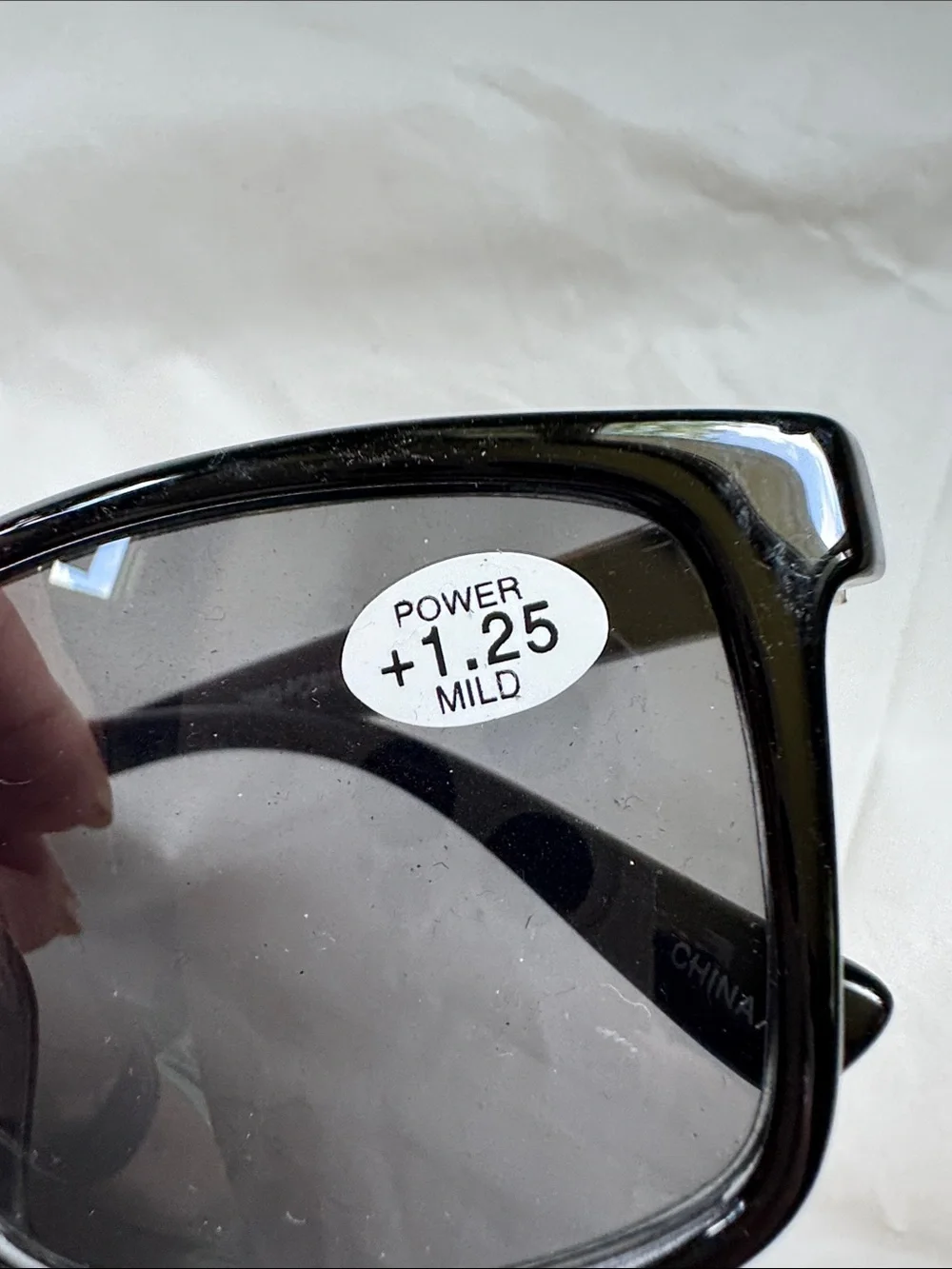 Black Reading Sunglasses with +1.25 Magnification